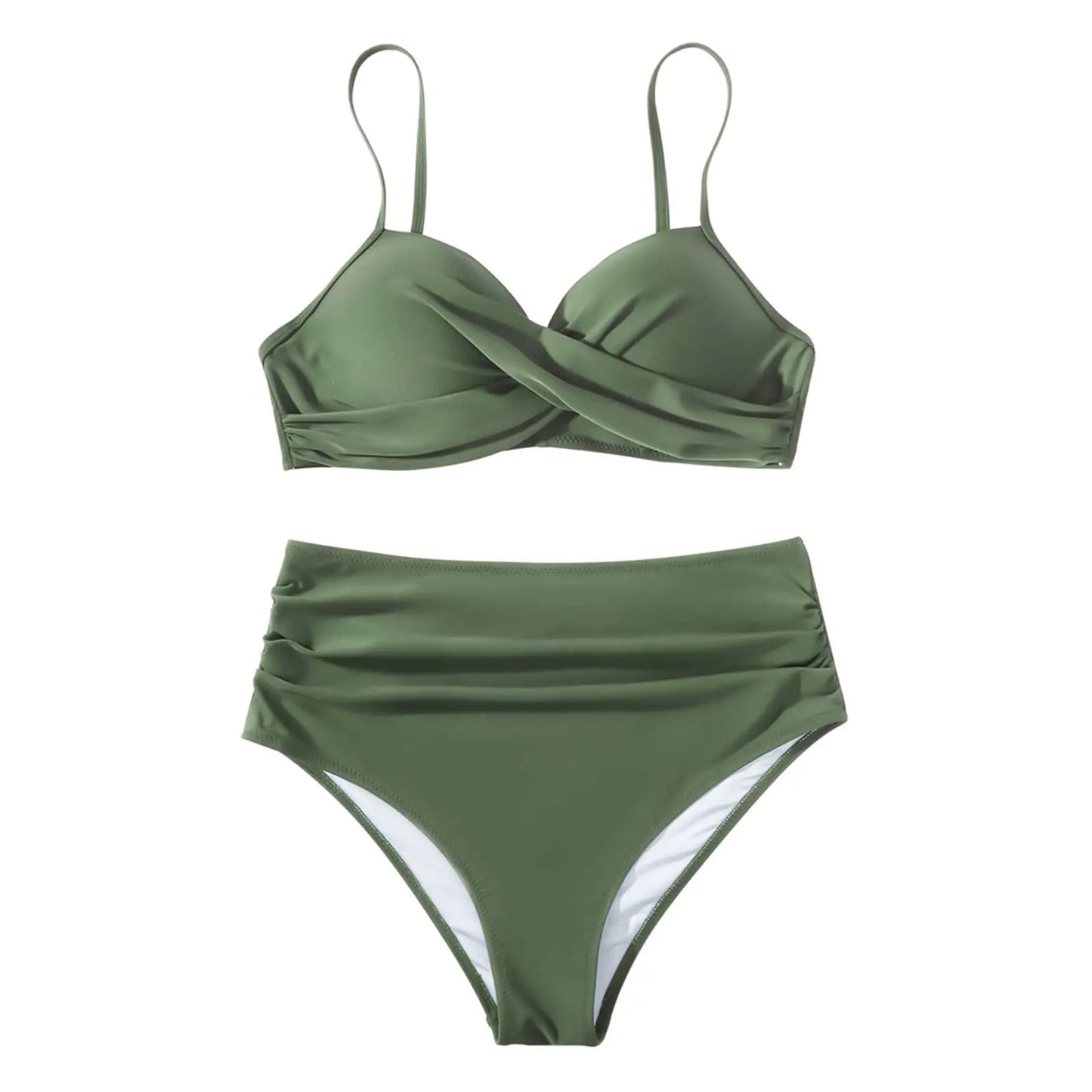 Vintage High Waist Bikini Set 2025 – Women’s Push-Up Printed Swimwear Summer Beach Bathing Suit