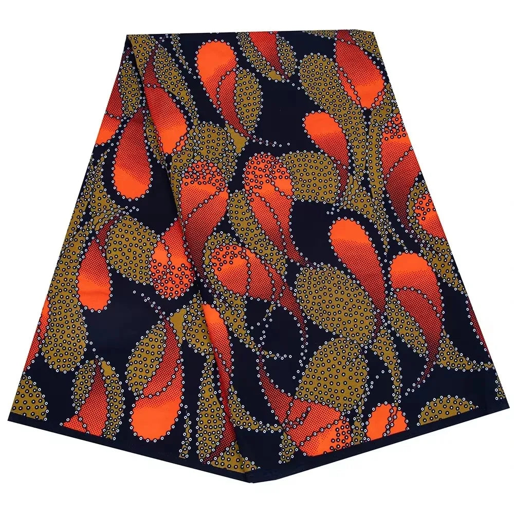 Bintarealwax Ankara Fabric - Wholesale Polyester Sewing Material for Women's Party Dresses FP6390