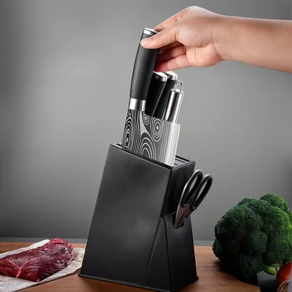Kitchen Knife Holder Organizer - Multi-Style Knife Storage Stand for Cleavers, Fruit Knives & Scissors