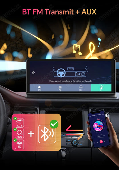 K2 Pro 11.3" 4K Dash Cam — Car DVR with Wireless CarPlay, Android Auto, 5G WiFi & GPS Navigation
