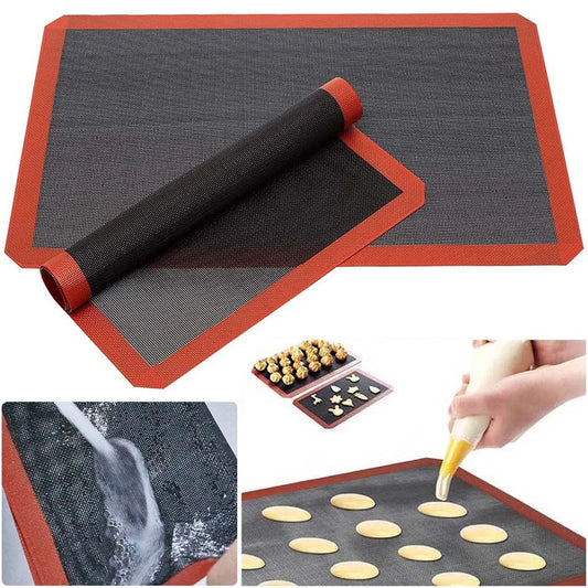 30x40cm Silicone Baking Mat – Reusable Non-Stick Heat-Resistant Sheet for Oven, Grill & Microwave
