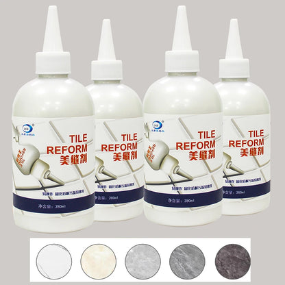 280ml Waterproof Tile Grout Repair Filler - Tile Joint Renewing Sealant in Multiple Colors