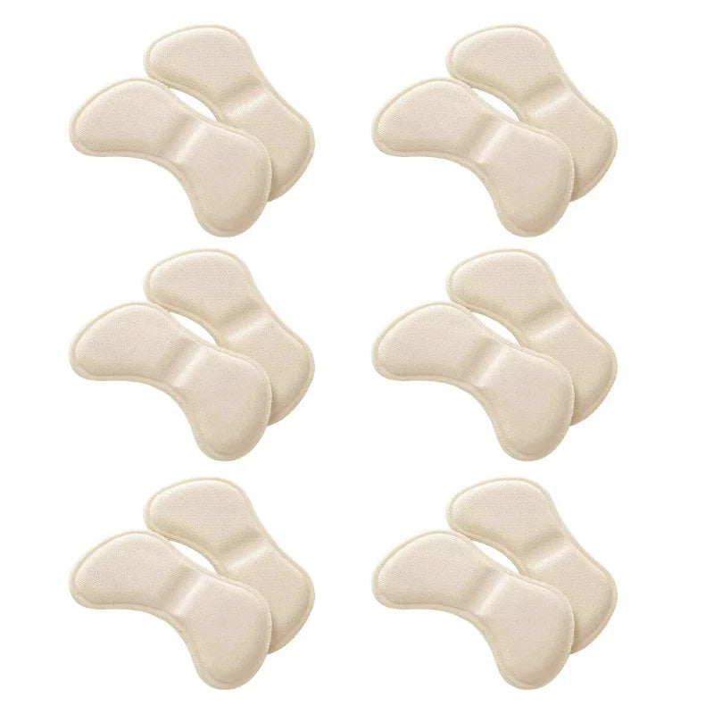 12PCS Heel Insoles Patch – Pain Relief Anti-Wear Cushion Pads with Adhesive Foot Care Inserts for Shoes
