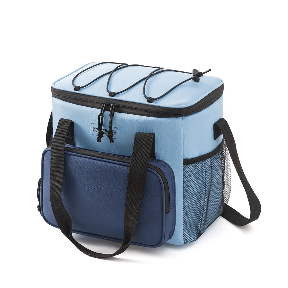 14L Portable Insulated Lunch Bag – Waterproof Thermal Cooler Backpack, Durable Oxford Food Storage Box for Camping, Travel & Daily Use Ice Pack Lunch Case