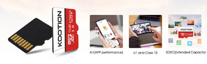 KOOTION Micro SD Memory Card – 32GB/64GB/128GB Class 10 TF Card for Phone & Computer