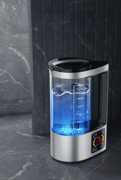 2L Electric Hydrogen Rich Water Kettle - 100-240V Water Ionizer & Filter for Hydrogen Water Generation