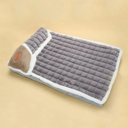 Winter Fluffy Pet Cushion | Warm Nest for Dogs & Cats | Detachable & Washable Snuggle Bed - Cozy Winter Comfort