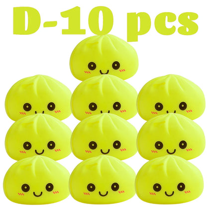 2027 Kawaii Dumpling Night Light - Cute Glowing Dumpling Steamer Desktop Ornament and Gift Decor