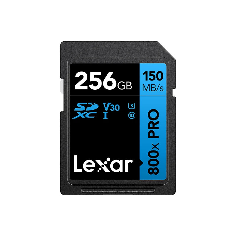 Lexar 800x Pro SDXC/SDHC Memory Card – 150MB/s V30 UHS-I High-Speed Flash Storage Card 32GB 64GB 128GB 256GB for Camera & Video Recording