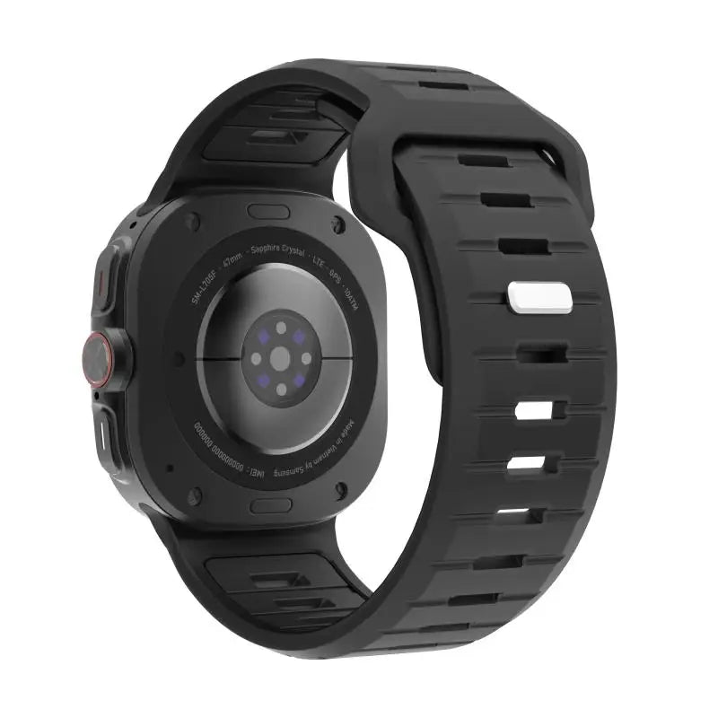 Sports Silicone Strap for Samsung Galaxy Watch Ultra 2025 — Soft Two-Color No-Gap Band for 47mm Galaxy Watch 7 Ultra