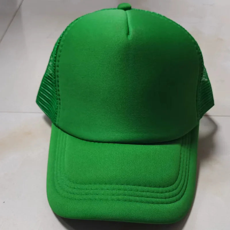 Custom Logo Mesh Trucker Cap - 5 Panel Snapback Baseball Hat for Men & Women Summer Sports Sun Hat