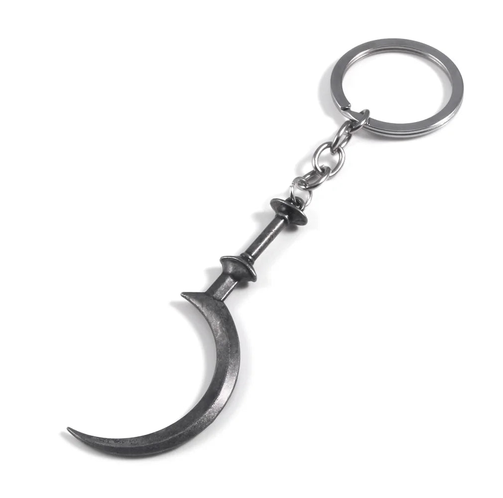 Six-Winged Unborn Metal Keychain - Game Village Inspired Alloy Pendant Keyring & Collectible Gift