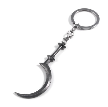 Six-Winged Unborn Metal Keychain - Game Village Inspired Alloy Pendant Keyring & Collectible Gift