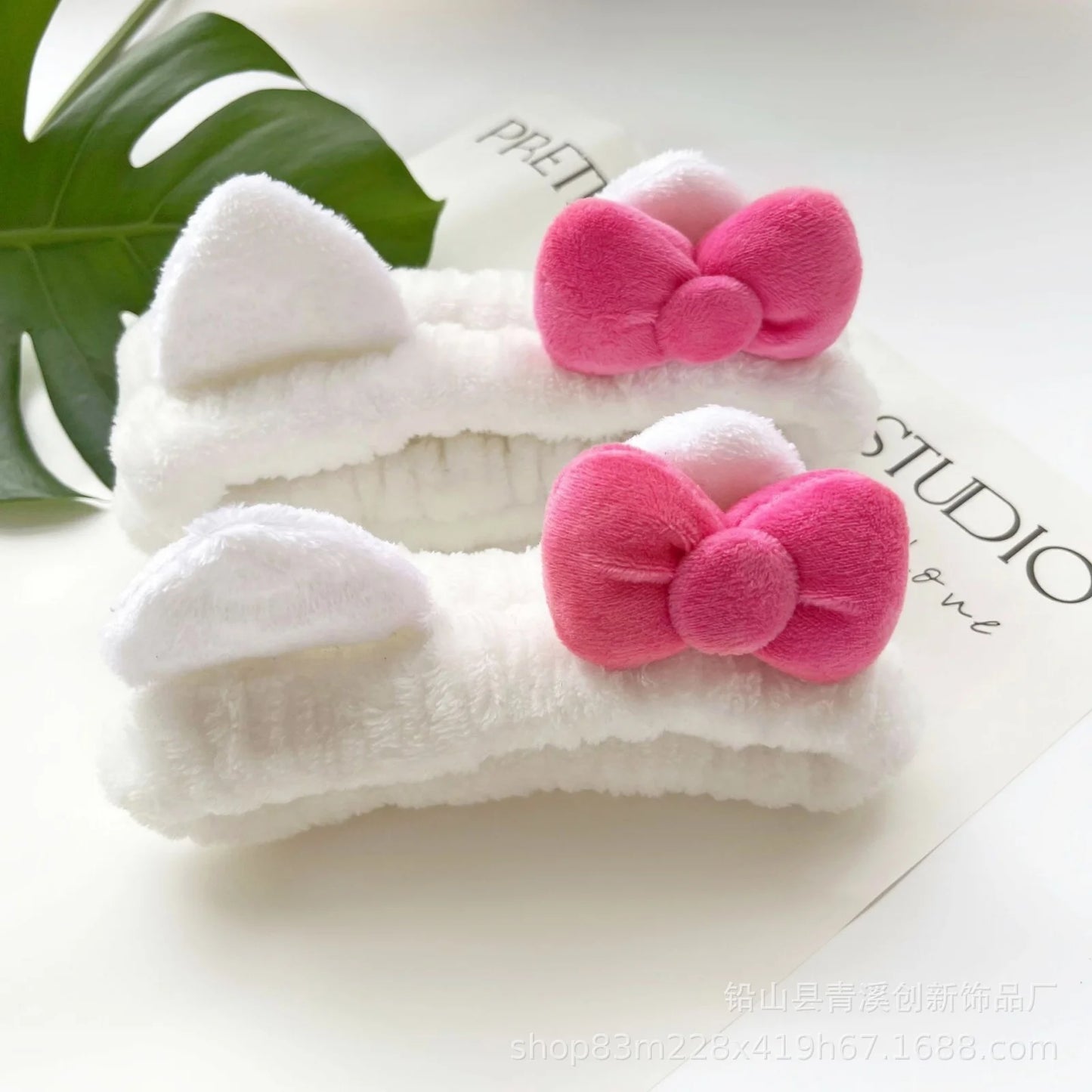 Plush Cat Ear Hair Set - 3PCS Fuzzy Headband & Scrunchies Hair Accessories