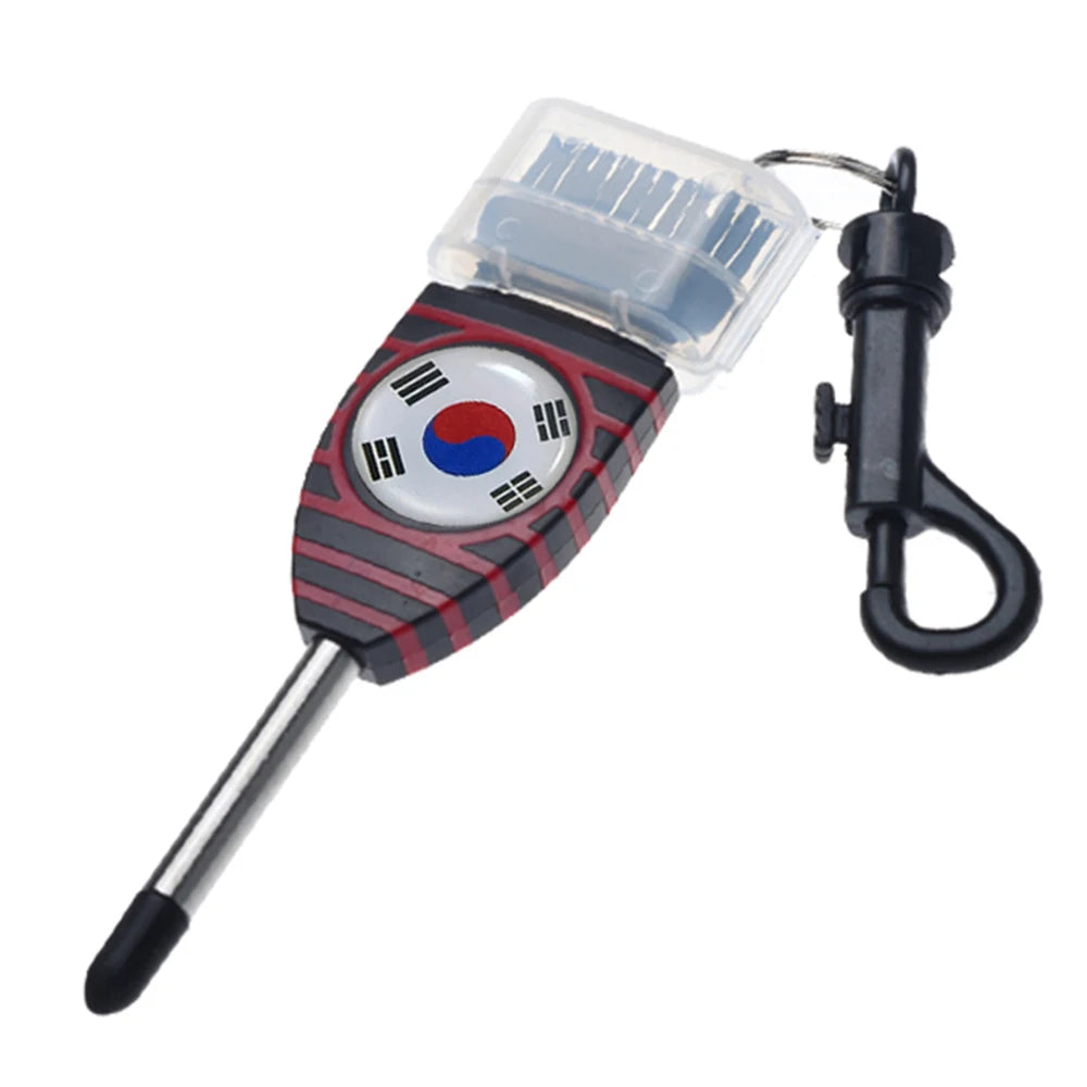 Golf Grooving Sharpening Tool – Alloy Wedge Cleaner with Brush for Golf Groove Maintenance