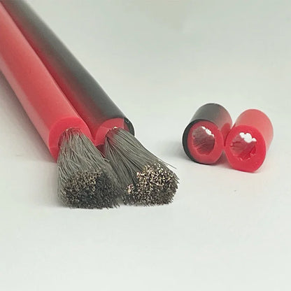 Super Soft Silicone Tinned Copper Wire - High Temperature 2-Pin Red & Black Cable (8AWG-28AWG)