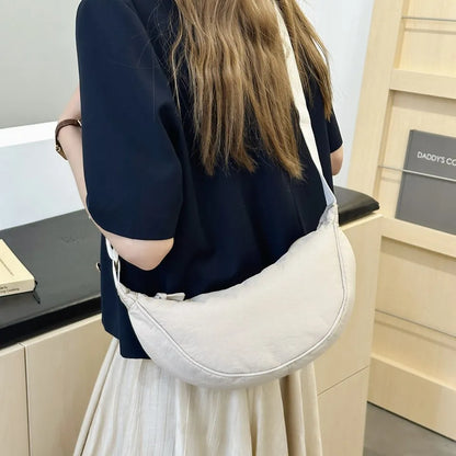 Casual Nylon Hobo Crossbody Bag for Women – Shoulder, Half Moon, Tote Travel Shopper & Purses