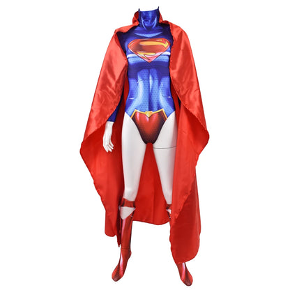 Adults Superman Man of Steel Cosplay Zentai Suit – Superhero Halloween Bodysuit Party Jumpsuit