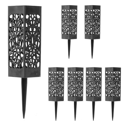 Plastic Grave Vase with Stake – Fluted Flower Holder for Cemetery, Drainage Hole for Gravestone Decoration