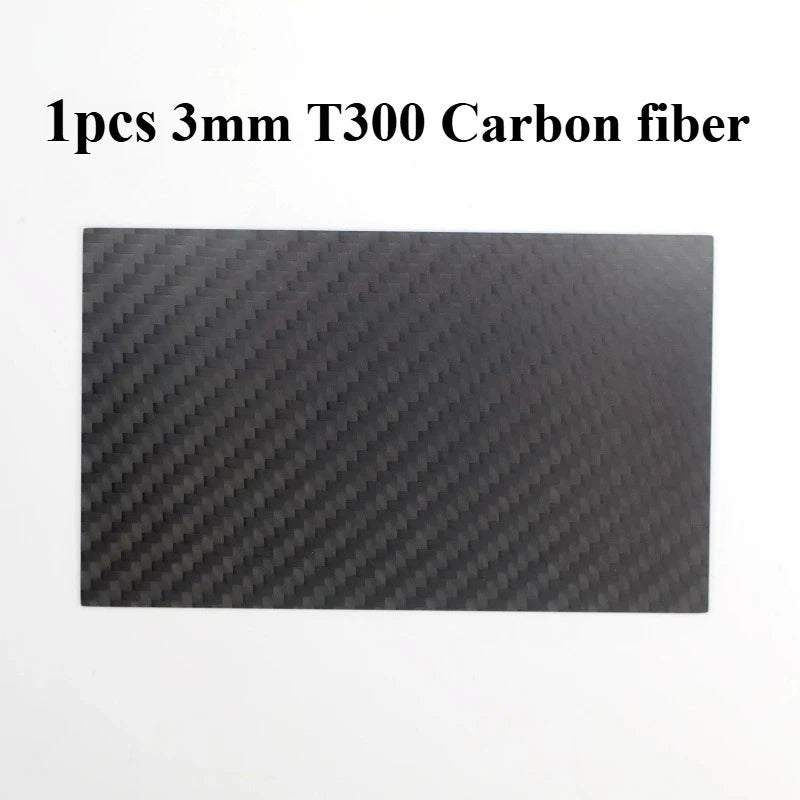 Real Carbon Fiber Plate 125×75mm - High-Strength Composite Sheet for Drone DIY Projects, 0.5–5mm Thickness
