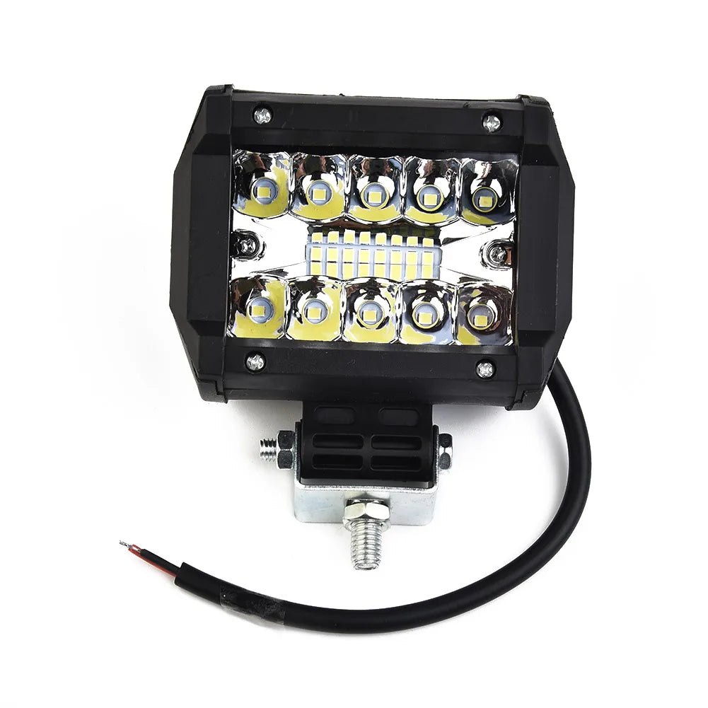 12V 60W LED Light Bar – Off-Road Spot & Flood Combo Work Light for Truck, Car, SUV, ATV, UTV & 4WD Headlight Lighting Accessories