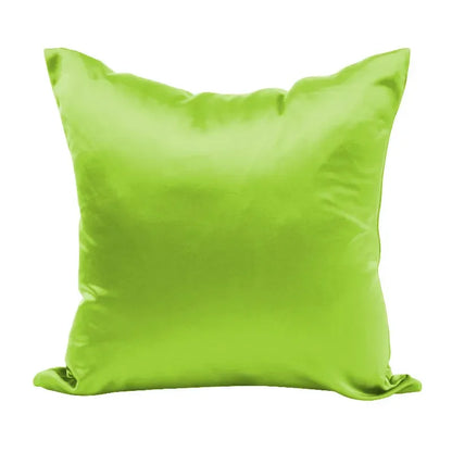 Silky Satin Pillow Cover - Smooth Decorative Cushion Case for Sofa & Bed