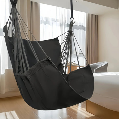 Leisure Fabric Hammock Chair – Outdoor Swing Dormitory Anti-Rollover with Storage Bag