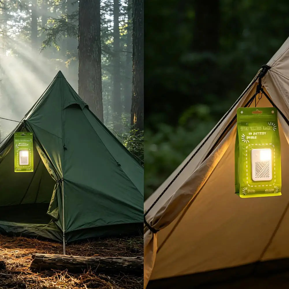 Reusable Salt Water Emergency Lamp - Portable Waterproof LED Light for Camping, Fishing & Outdoor Use