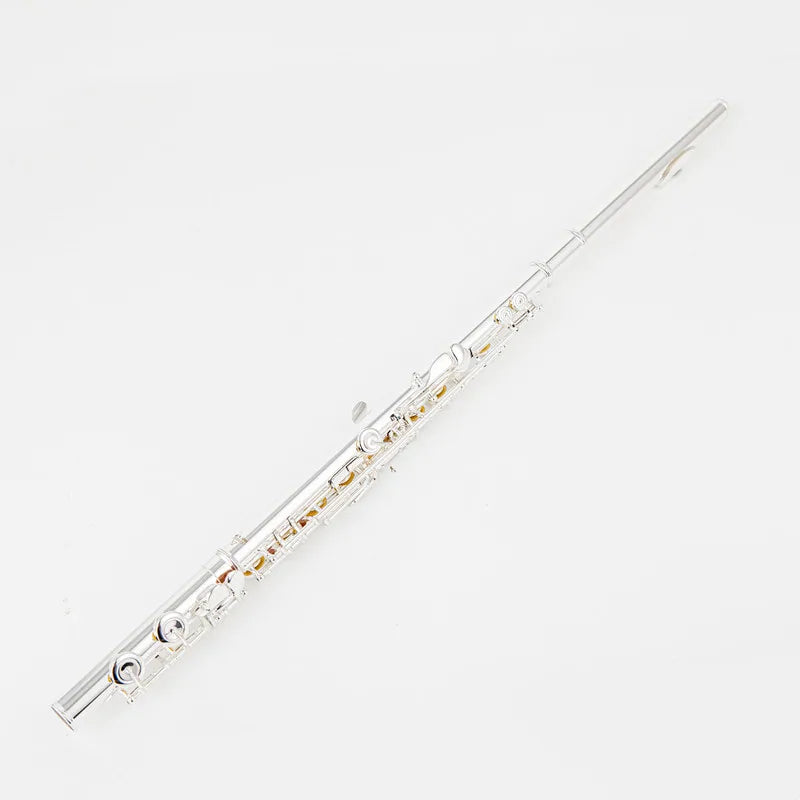 Top Japan Flute 222 - Professional Cupronickel C Key 16-Hole Silver-Plated Flute with Case & Accessories