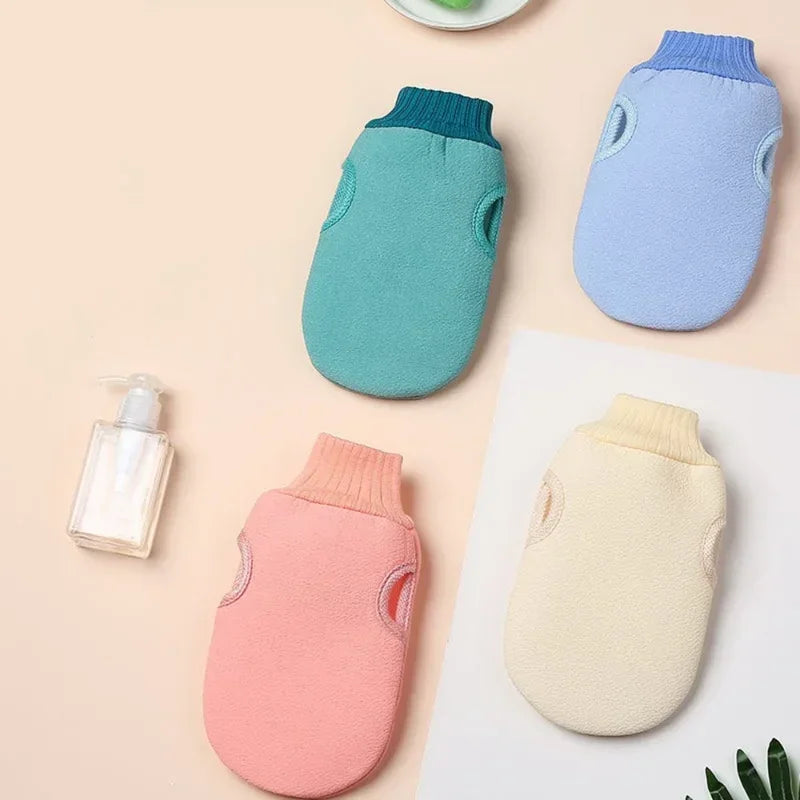 Exfoliating Shower Scrub Mitt – SPA Bath Glove for Peeling Dead Skin & Body Massage Cleaning