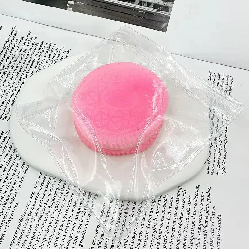 Soft Taba Squishy Handmade Cookie Fidget Toy – Sensory Stress Relief Squishy for Kids & Adults, Anxiety Relaxation Squeeze Toy Holiday Gift