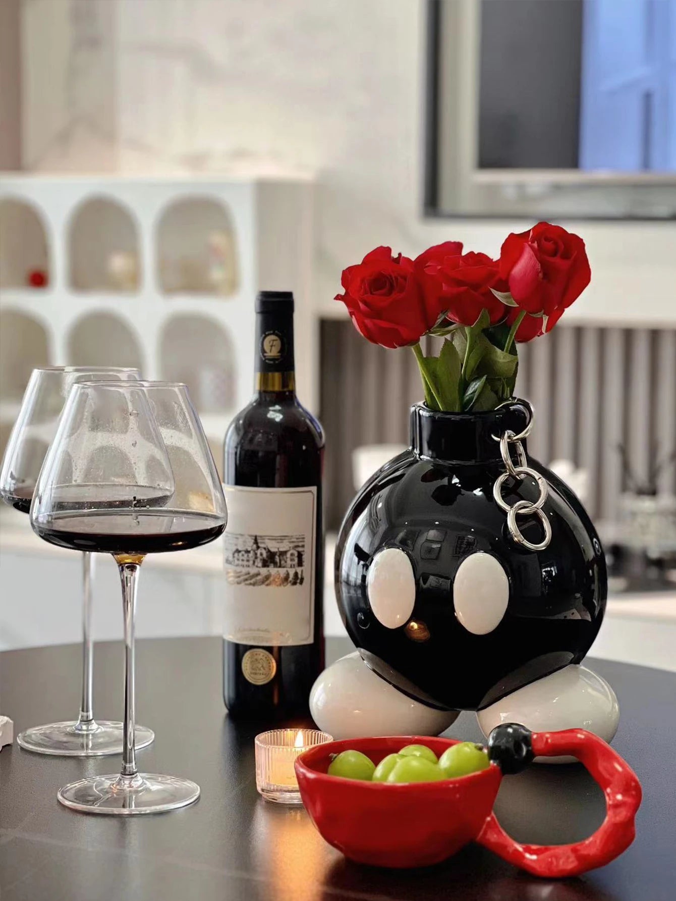 Original High-Style Ceramic Boom Vase – Ins-Style Home Decoration for Living Room, Corridor, Entrance & Balcony