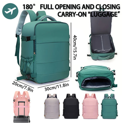 40x30x20cm Travel Boarding Backpack - Airline Compatible Carry On Bag for Ryanair EasyJet & Budget Flights