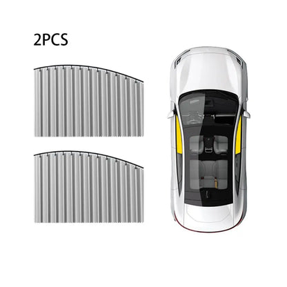 2PCS/4PCS Universal Foldable Car Sun Shade – UV Protection Front & Side Window Sunshade Covers, Pure Cloth Auto Car Accessories Kit