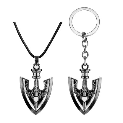 JoJo’s Bizarre Adventure Kujo Jotaro Arrow Keychain - Golden Metal Anime Choker Charm Gift