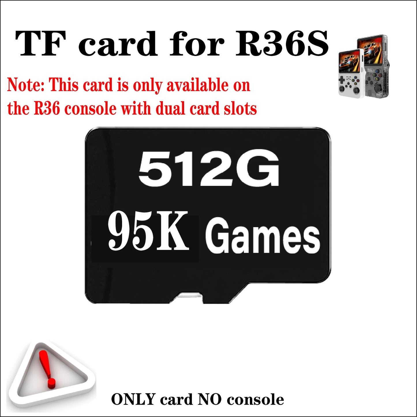 R36S Retro Handheld Game Console TF Card – Linux Portable Pocket Player with 512GB & 90,000 Games