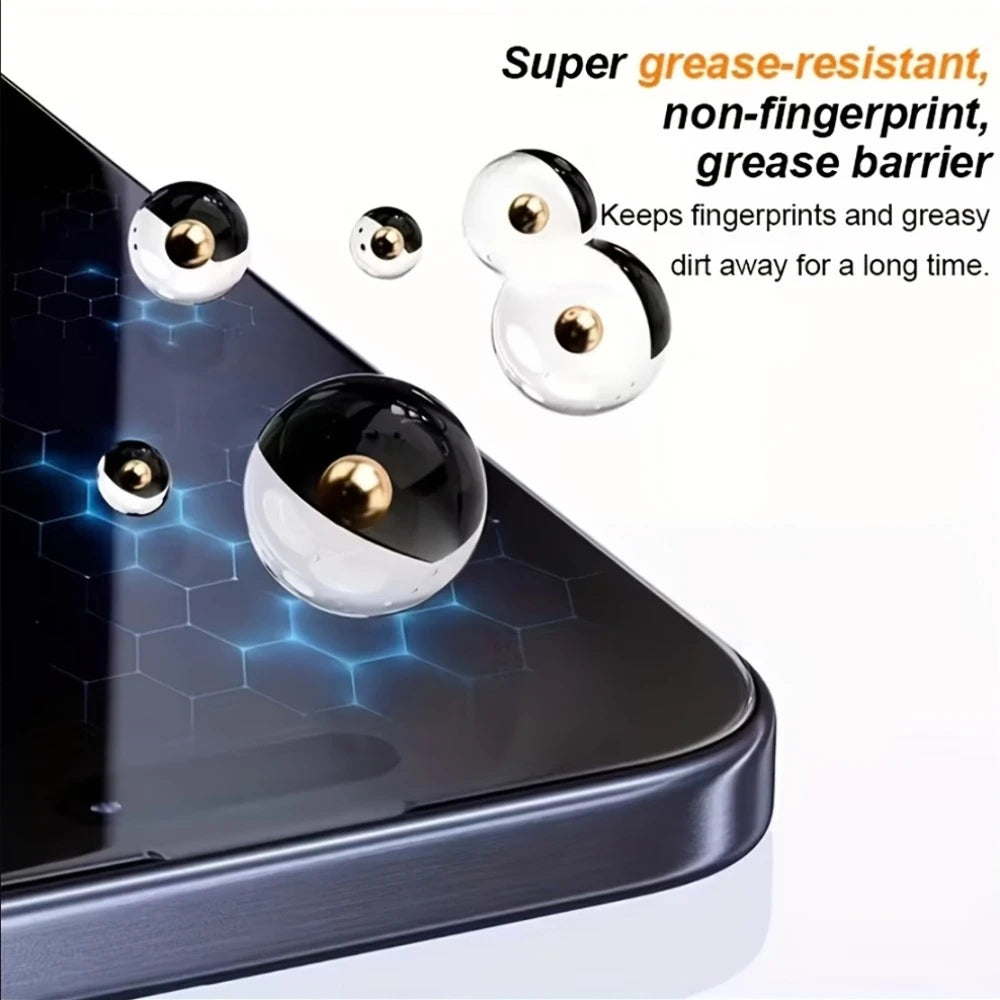 NNBILI Tempered Glass Screen Protector - 3 Pack Full Coverage Privacy Protection with Fingerprint Unlock for Samsung Galaxy S26 Series