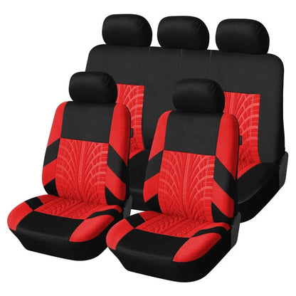 Brand Embroidery Universal Car Seat Cover Set with Organizer – Premium Interior Protection for Golf 4, Citroen C4, IZH 2126, Hyundai i20 & Honda Models