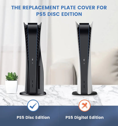 Custom PS5 Faceplate Cover – Hard Shell Replacement Plate Case Skin for PlayStation 5 Disc Console