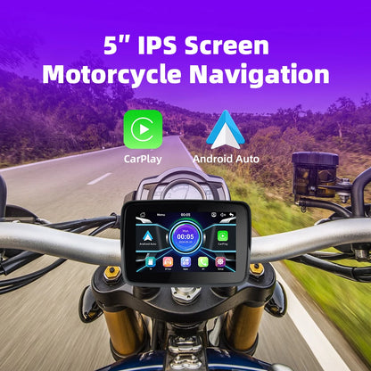 EKIY MTC-10 5” Wireless CarPlay Motorcycle Navigation Display – Portable Android Auto Monitor
