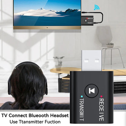 Bluetooth 5.0 Audio Transmitter & Receiver – 3.5mm AUX, RCA, USB Stereo Wireless Adapter for TV, Car, Speaker & Headphones