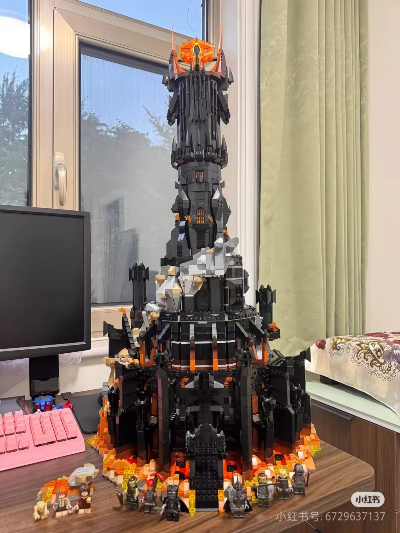 5471pcs Black Tower Dark Building Blocks Set – Large MOC Model Bricks Kit Toy Gift for Boys & Adults