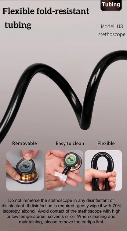 Professional Double-Sided Stethoscope — Medical Cardiology Stethoscope for Doctors and Nurses, Portable Medical Equipment