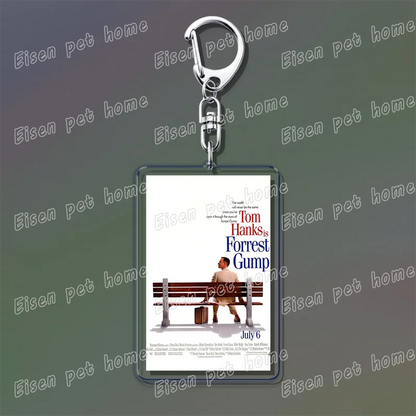 Classic Movie Keychains – Jaws, Fight Club, Avatar Pendant Key Rings for Bags & Fan Gifts