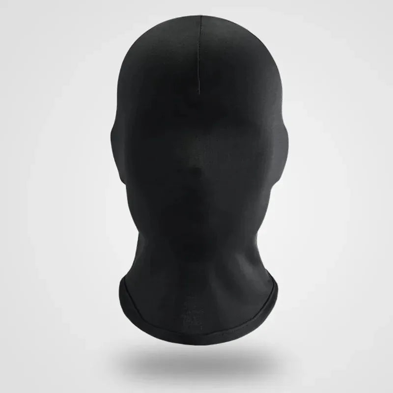 Black Full Face No-Hole Balaclava Hat – Unisex Army Tactical UV Protection Ski Mask for Bike & Motorcycle