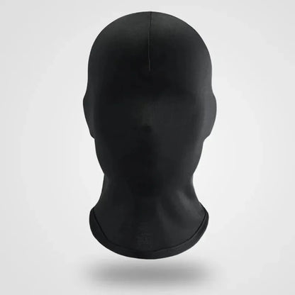 Black Full Face No-Hole Balaclava Hat – Unisex Army Tactical UV Protection Ski Mask for Bike & Motorcycle
