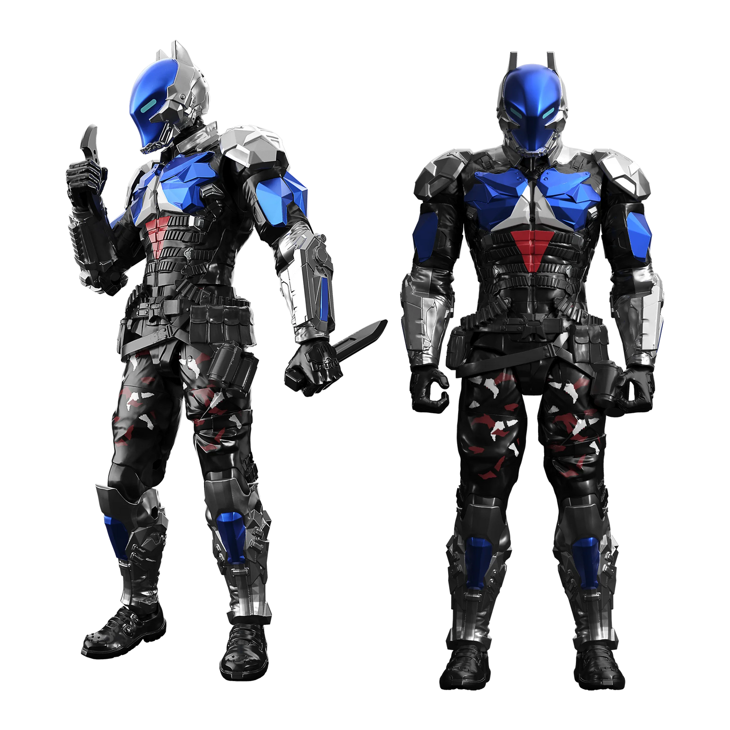 Rouno Original Batman Arkham Knight Deathstroke and Red Hood Blocks - DIY Building Action Figures, Perfect Model Dolls for Kids