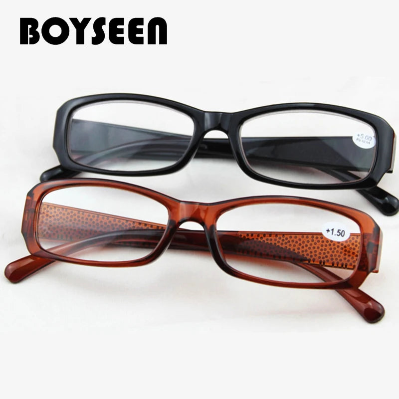High Power Reading Glasses +400/+450/+500/+550/+600 – Unbreakable Presbyopic Eyewear for Farsighted Users