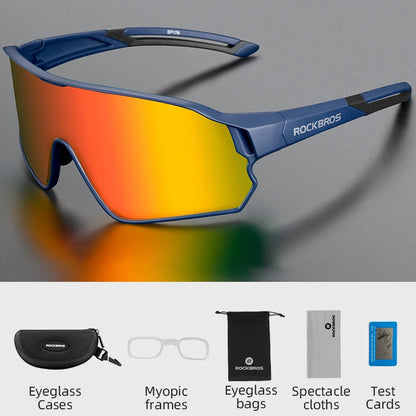 ROCKBROS MTB/Road Bike Glasses – UV400 Polarized Photochromic Cycling Eyewear