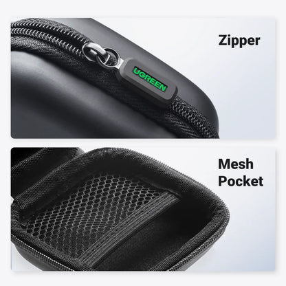 UGREEN Hard Earphone Case – Protective Headphone Bag for AirPods, EarPods, Sennheiser, Bluetooth Earphones